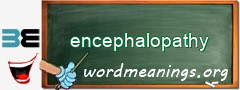 WordMeaning blackboard for encephalopathy